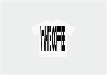 White Coffee Front Stretch Tee Hvid